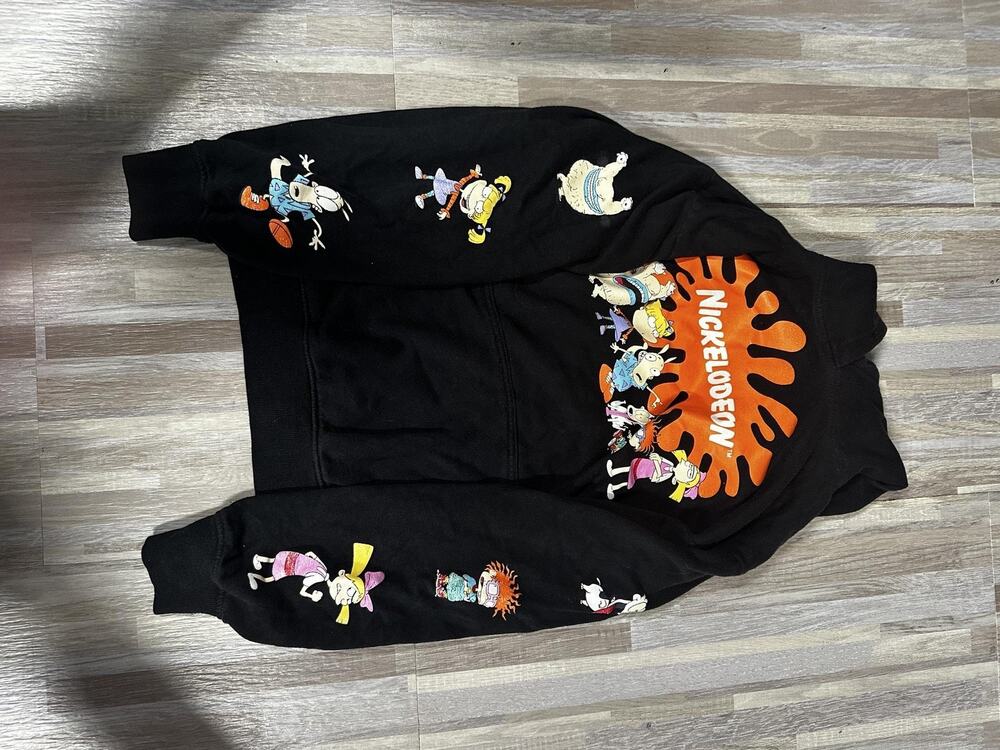 Nickelodeon Mens 90s Cartoon Rugrats Graphic Pullover Fleece